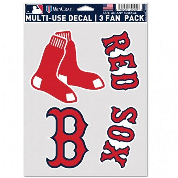 Wincraft Wincraft 9416606924 MLB Boston Red Sox Decal Multi Use Fan - Pack of 3 9416606924